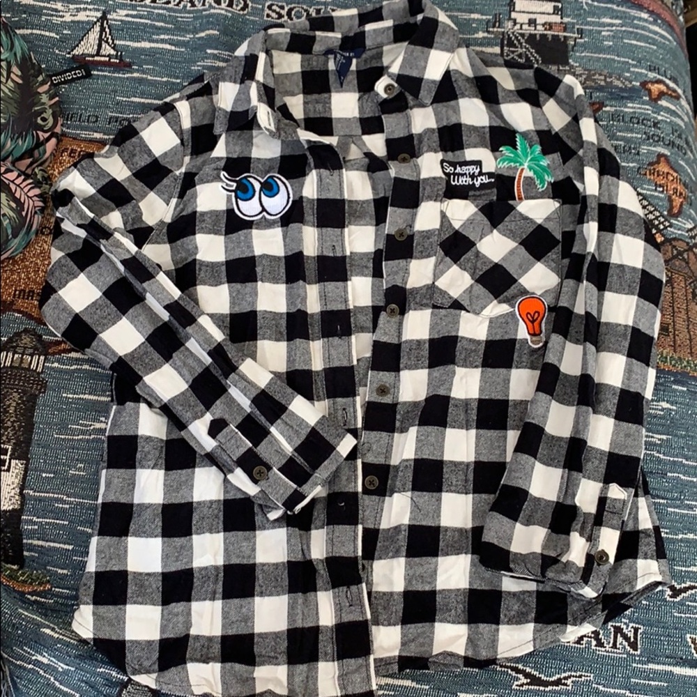 Checker board female shirt